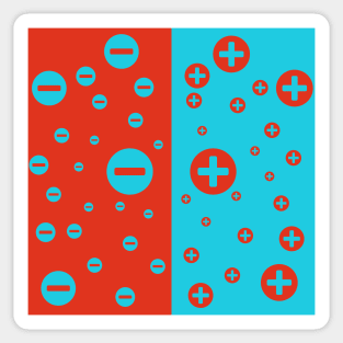 Hot and Cold Balanced Bubbles Sticker